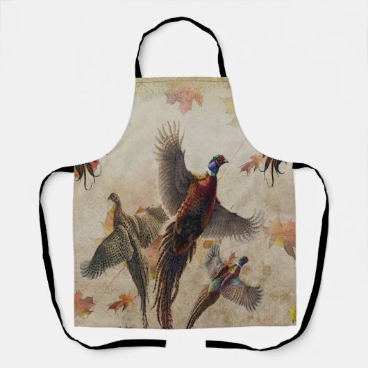 Pheasant tapestyposter Acryltriptych k Schürze (Vorderseite)