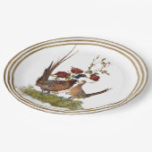 Pheasant-Teller Pappteller (Schrägansicht)