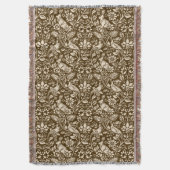 Pheasant und Hare Pattern, braun und Beige   Decke (Vorderseite Vertikal)