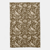 Pheasant und Hare Pattern, braun und Beige Geschirrtuch (Vertikal)