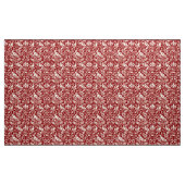 Pheasant und Hare Pattern, Deep Red und Creme Stoff (Yard (91,4 cm))