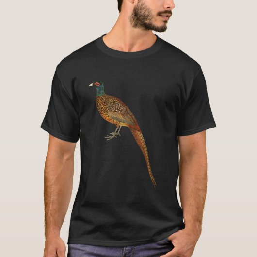 Pheasant Vintag Bird Graphic T-Shirt (Vorderseite)