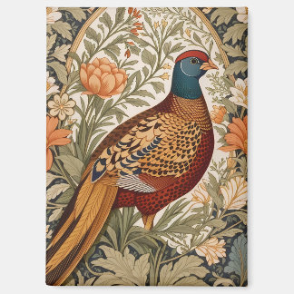 Pheasant Vintage Floral William Morris Inspired  Magnet