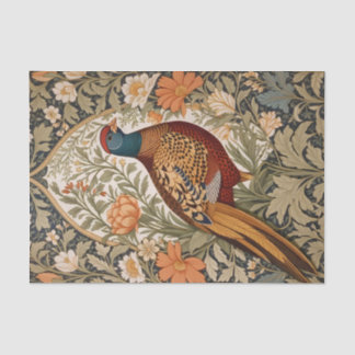 Pheasant Vintage Floral William Morris Inspired  Seidenpapier