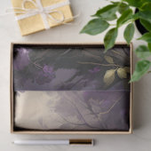 Pheasant Violet Floral Illustration Seidenpapier (Geschenk)
