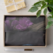 Pheasant Violet Floral Illustration Seidenpapier (Geschenk)