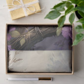 Pheasant Violet Floral Illustration Seidenpapier (Geschenk)
