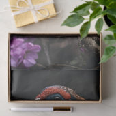 Pheasant Violet Floral Illustration Seidenpapier (Geschenk)