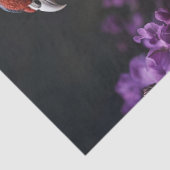 Pheasant Violet Floral Illustration Seidenpapier (Detail)