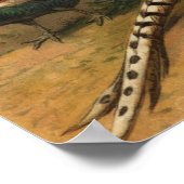 Pheasants Canvas Print Poster (Ecke)
