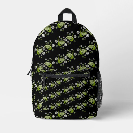 Pheasants Peacock Art Bedruckter Rucksack (Vorderseite)