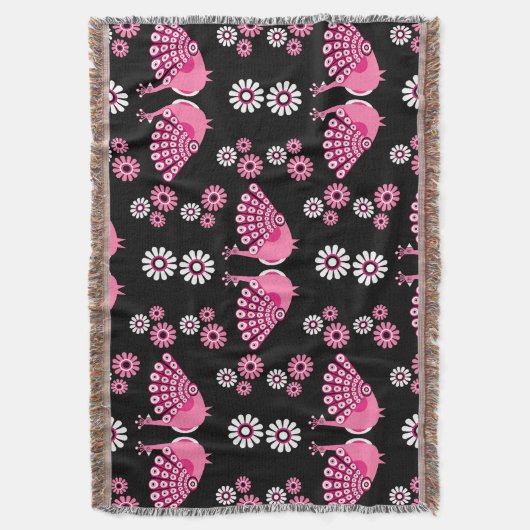 Pheasants Peacock Art Decke (Vorderseite Vertikal)