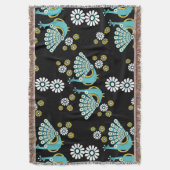 Pheasants Peacock Art Decke (Vorderseite Vertikal)