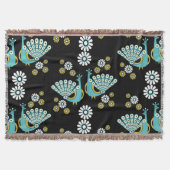 Pheasants Peacock Art Decke (Vorderseite)