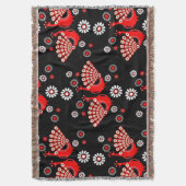 Pheasants Peacock Art Decke (Vorderseite Vertikal)