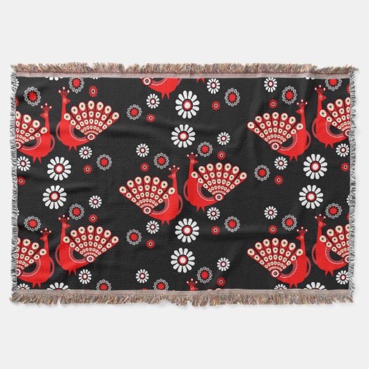 Pheasants Peacock Art Decke (Vorderseite)