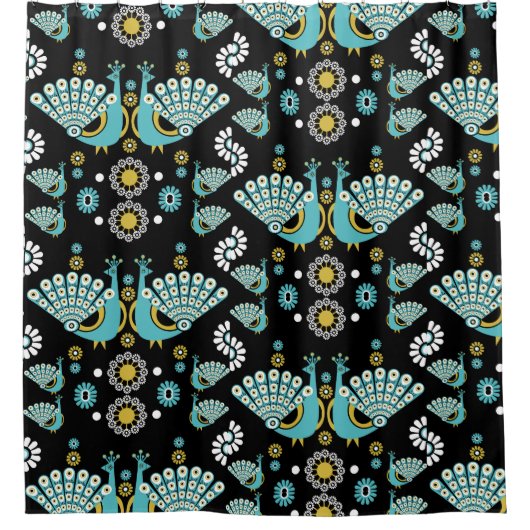 Pheasants Peacock Art Duschvorhang (Vorderseite)