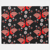 Pheasants Peacock Art Fleecedecke (Vorderseite (Horizontal))