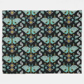 Pheasants Peacock Art Fleecedecke (Vorderseite (Horizontal))