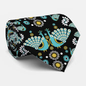 Pheasants Peacock Art Krawatte (Gerollt)