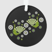 Pheasants Peacock Art Ornament (Rückseite)