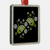 Pheasants Peacock Art Ornament Aus Metall (Rechts)