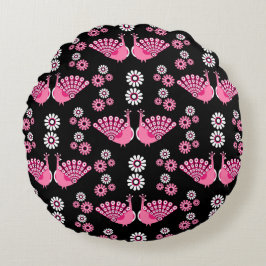 Pheasants Peacock Art Rundes Kissen