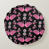 Pheasants Peacock Art Rundes Kissen (Rückseite)