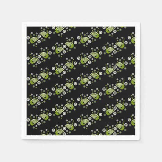 Pheasants Peacock Art Serviette (Vorderseite)