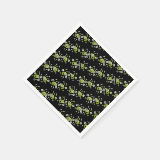 Pheasants Peacock Art Serviette (Ecke)