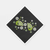 Pheasants Peacock Art Serviette (Ecke)