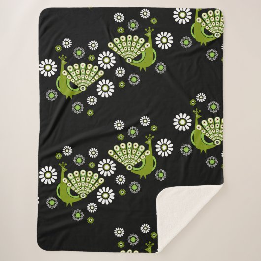 Pheasants Peacock Art Sherpadecke (Vorderseite)