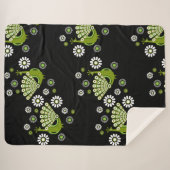 Pheasants Peacock Art Sherpadecke (Vorderseite (Horizontal))