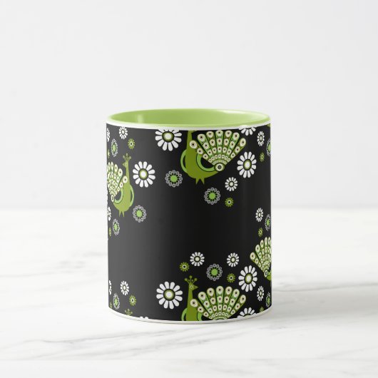 Pheasants Peacock Art Tasse (Zentrum)