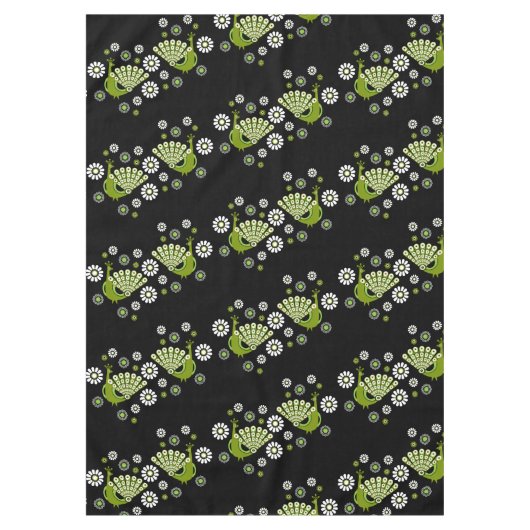 Pheasants Peacock Art Tischdecke (Vorderseite)