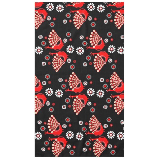 Pheasants Peacock Art Tischdecke (Vorderseite)