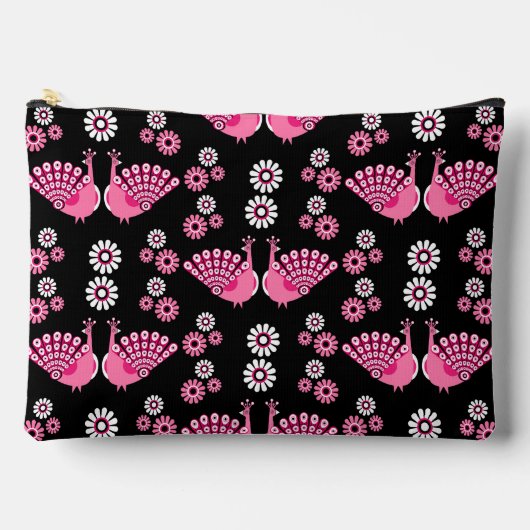 Pheasants Peacock Art Zubehörtasche (Vorderseite)