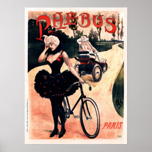 PHEBUS BICYCLES Frankreich Paris PAL Jean Paleolog Poster