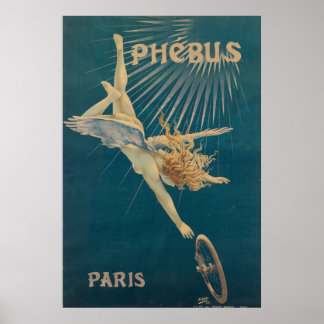 Phebus Vintages französisches Nouveau Bicycle Fran Poster