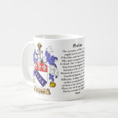 Phelan, der Ursprung, die Bedeutung und das Wappen Kaffeetasse (Vorderseite Links)