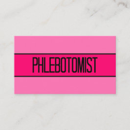 Phelbotomist Baby und Hot-Pink-Visitenkarte Visitenkarte