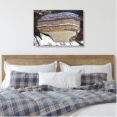 Phellinus igniarius Mushroom Canvas Print Leinwanddruck (Insitu (Schlafzimmer))