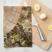 Phellinus igniarius Mushroom Teetuch Geschirrtuch (Viertel Falte)