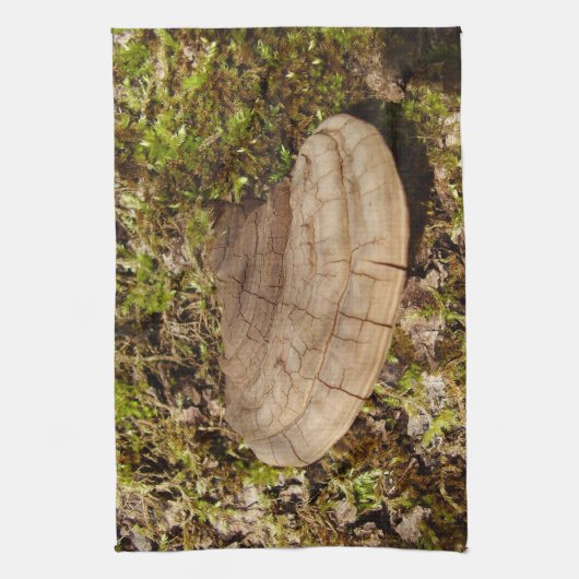 Phellinus igniarius Mushroom Teetuch Geschirrtuch (Vertikal)