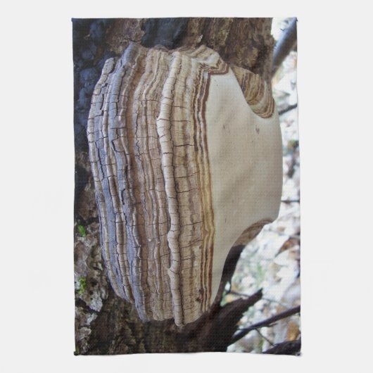 Phellinus igniarius Mushroom Teetuch Handtuch (Vertikal)