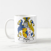 Phelps Familienwappen Kaffeetasse (Links)