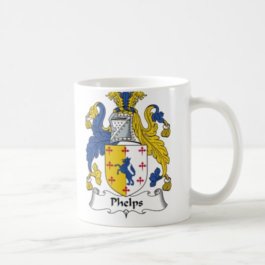 Phelps Familienwappen Kaffeetasse (Rechts)