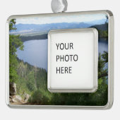 Phelps Lake I at Grand Teton National Park Rahmen-Ornament Silber (Links)