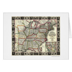 Phelps Vereinigte Staaten zeichnen 1852 auf