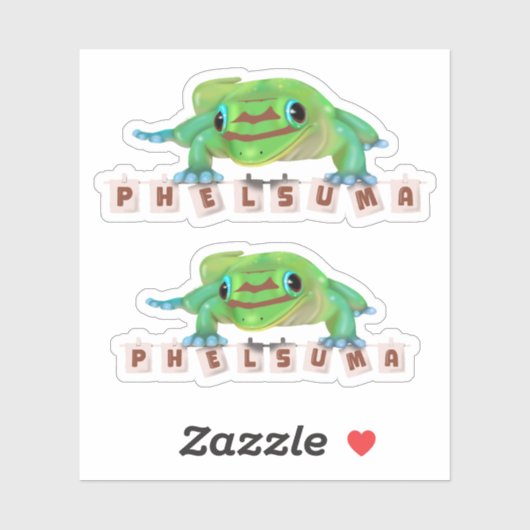 Phelsuma (Nur so wissen Sie. Aufkleber (Blatt)